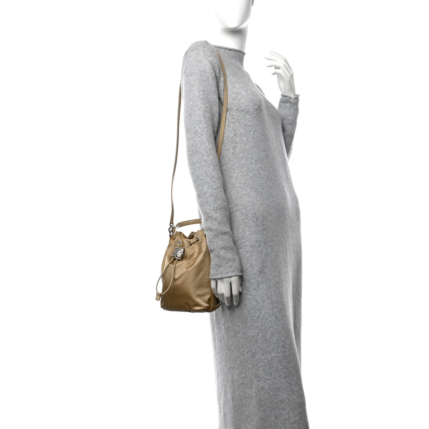 Nylon Light 4G Bucket Bag Beige Cappuccino
