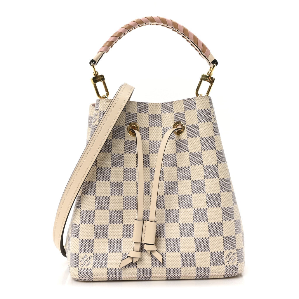 Damier Azur Braided Neonoe BB Pink