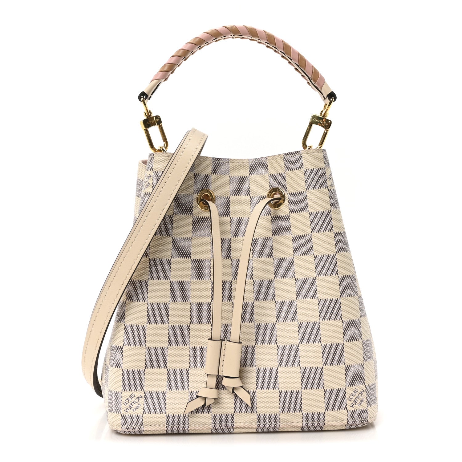 Damier Azur Braided Neonoe BB Pink