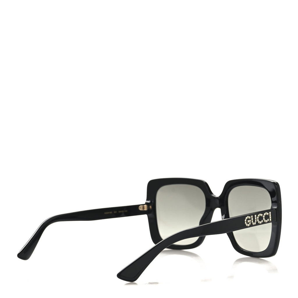 Crystal Square Frame GG Sunglasses GG0418S Black