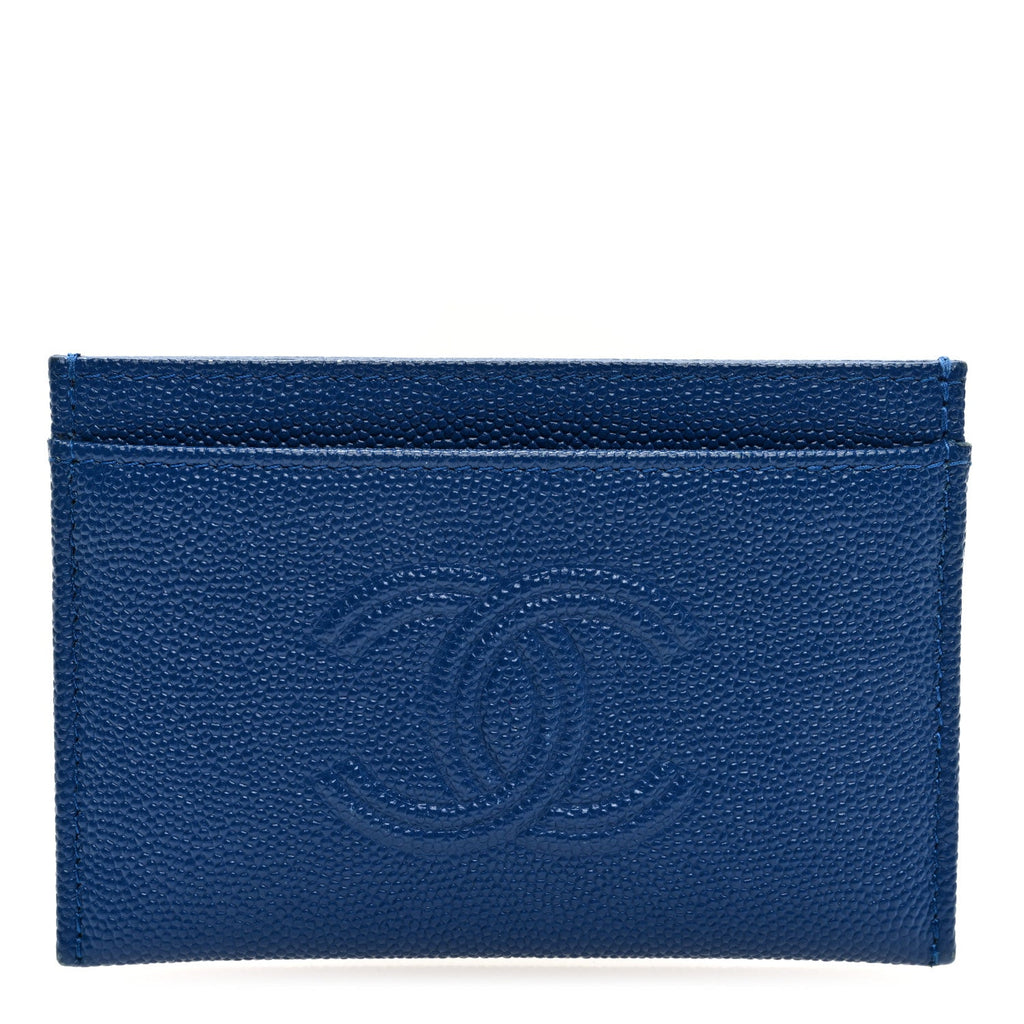 Caviar Timeless CC  Holder Wallet Blue