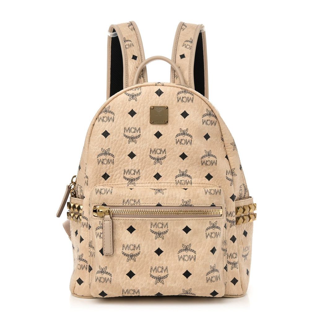 Visetos Small Side Stud Stark Backpack Beige