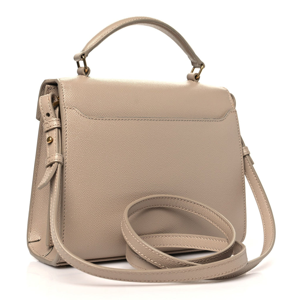 Grain de Poudre Mini Classic Monogram Cassandra Top Handle Beige