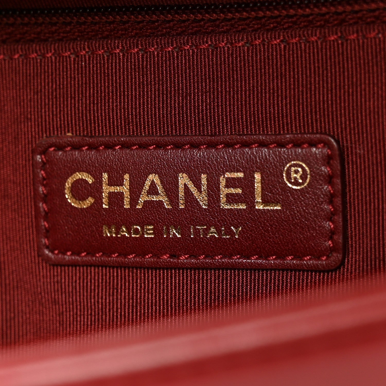 Lambskin Quilted New Medium Boy Flap Dark Red