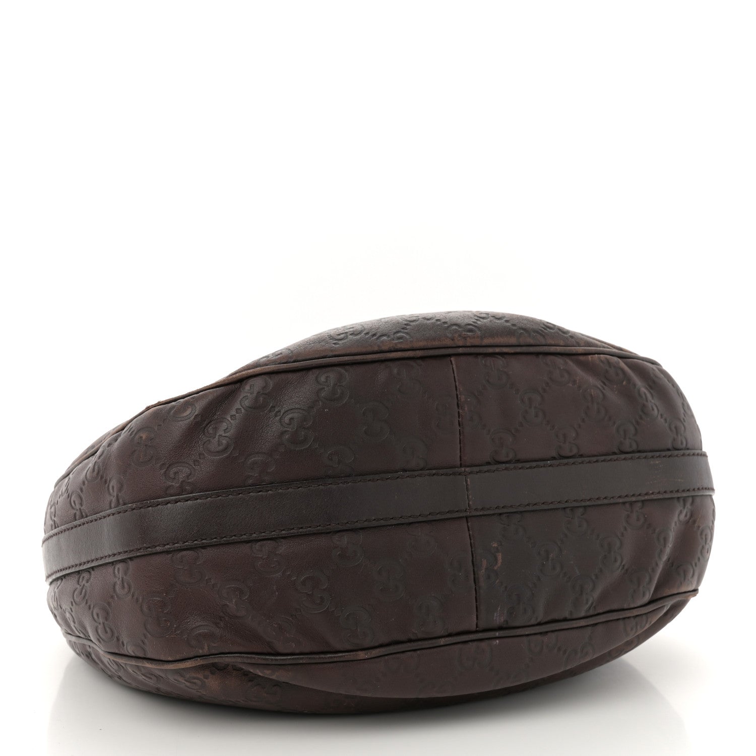 Guccissima Medium GG Twins Hobo Dark Brown