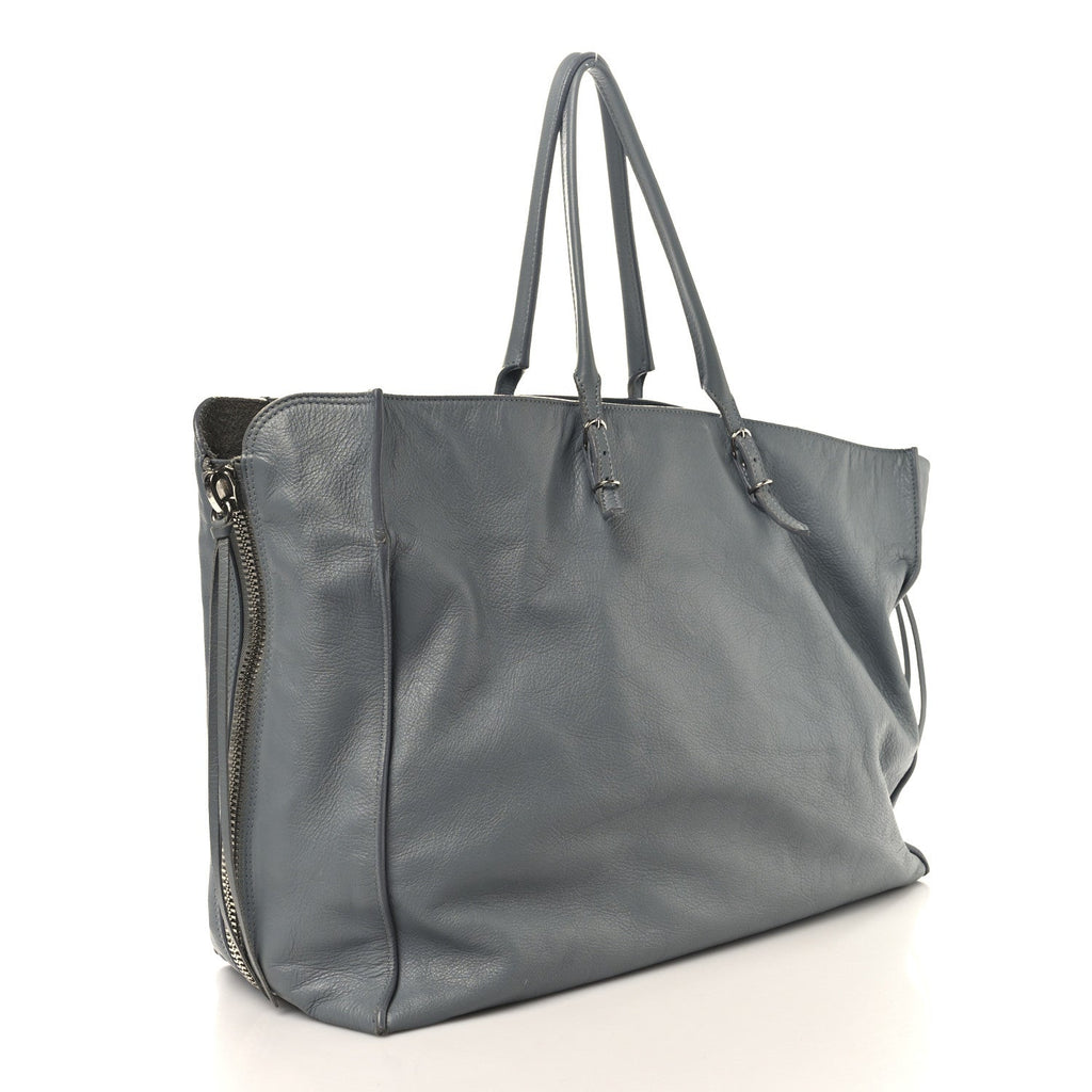 Veau Papier A4 Zip Around Tote Grey