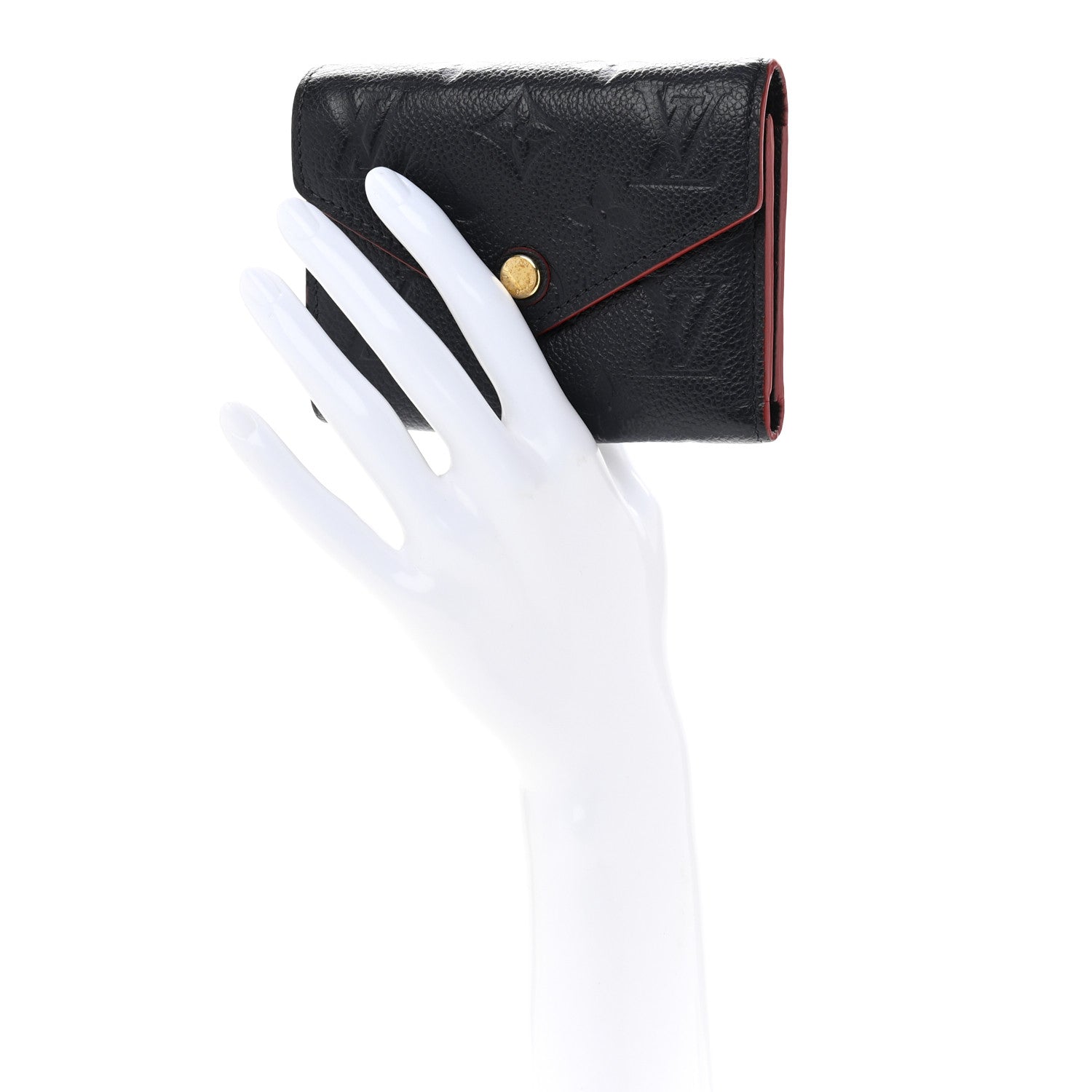 Empreinte Victorine Wallet Marine Rouge