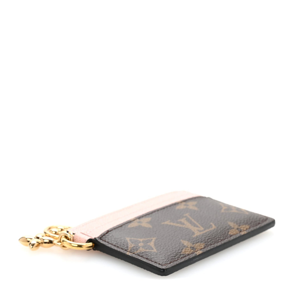 Monogram LV Charms  Holder Rose Ballerine