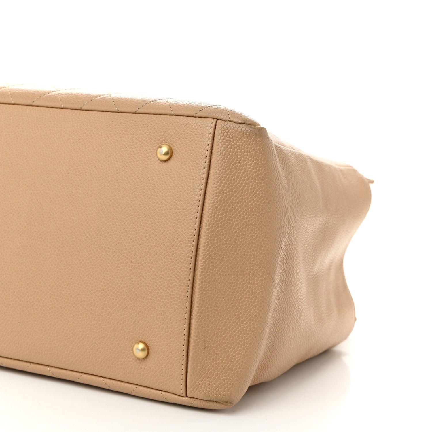 Caviar Quilted Grand Shopping Tote GTT Beige