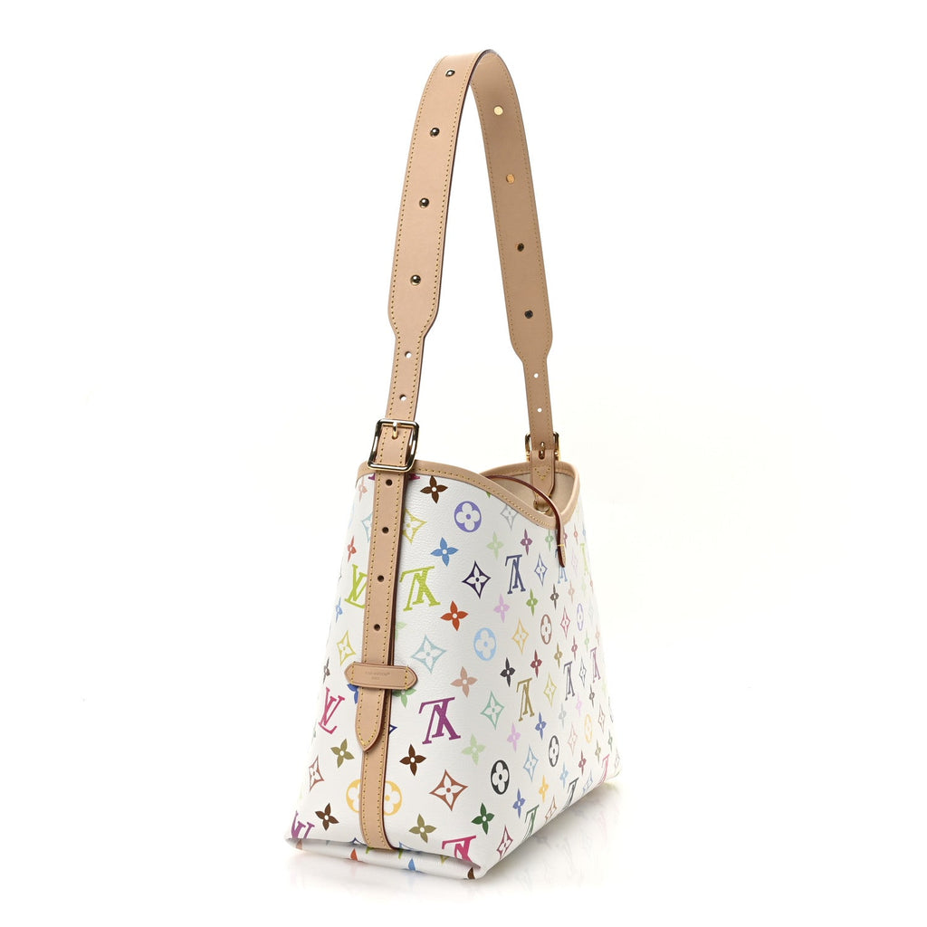 LV x TM Monogram Multicolor CarryAll PM White
