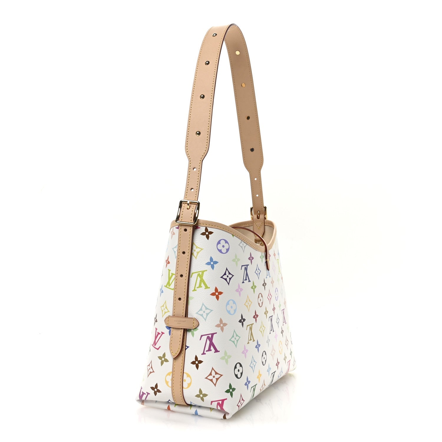 LV x TM Monogram Multicolor CarryAll PM White