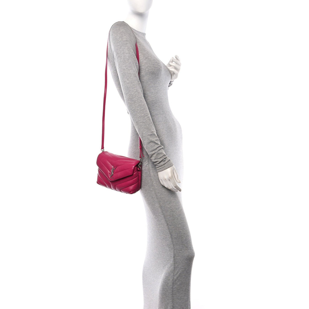Calfskin Y Quilted Monogram Toy Loulou Crossbody Bag Freesia