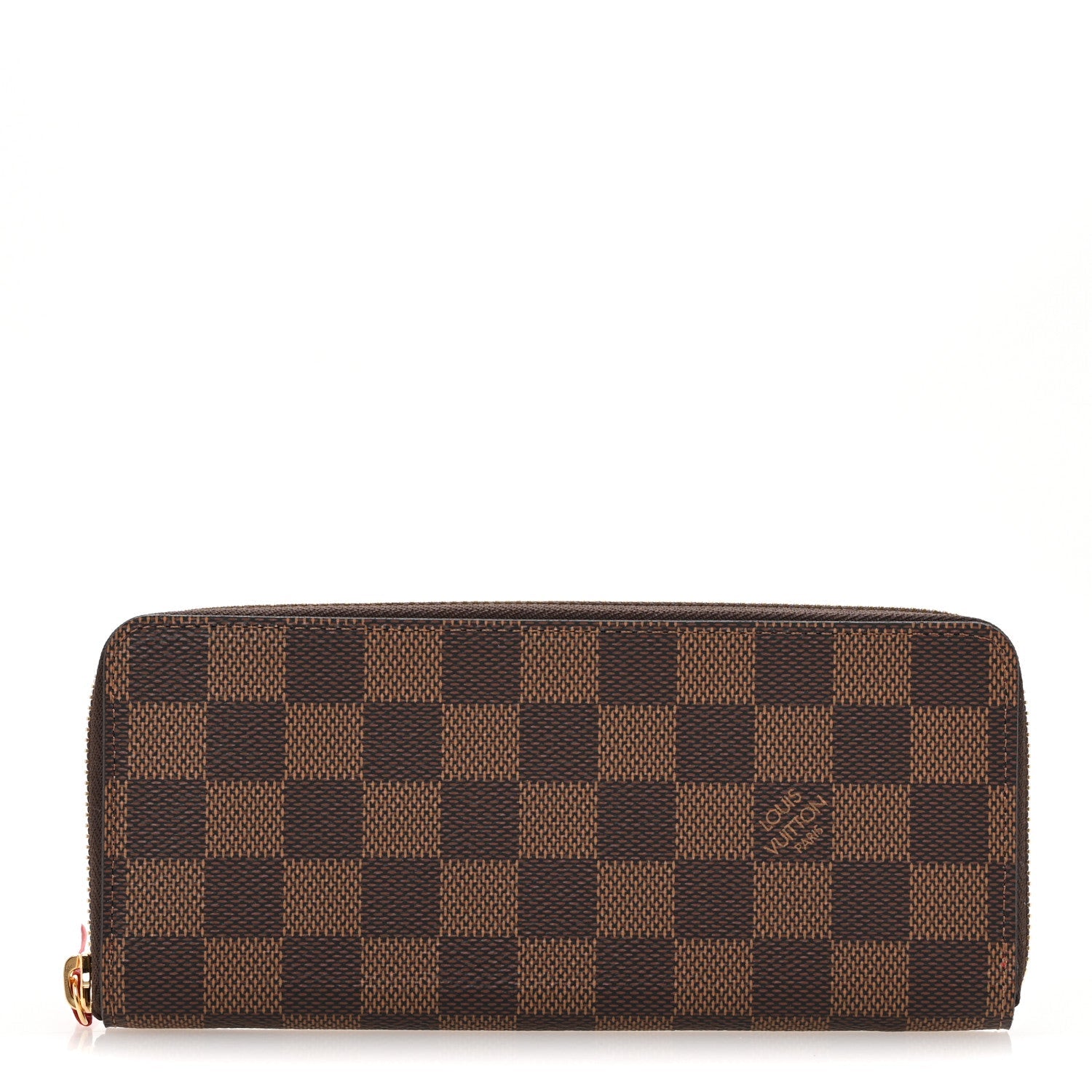Damier Ebene Clemence Wallet Cherry