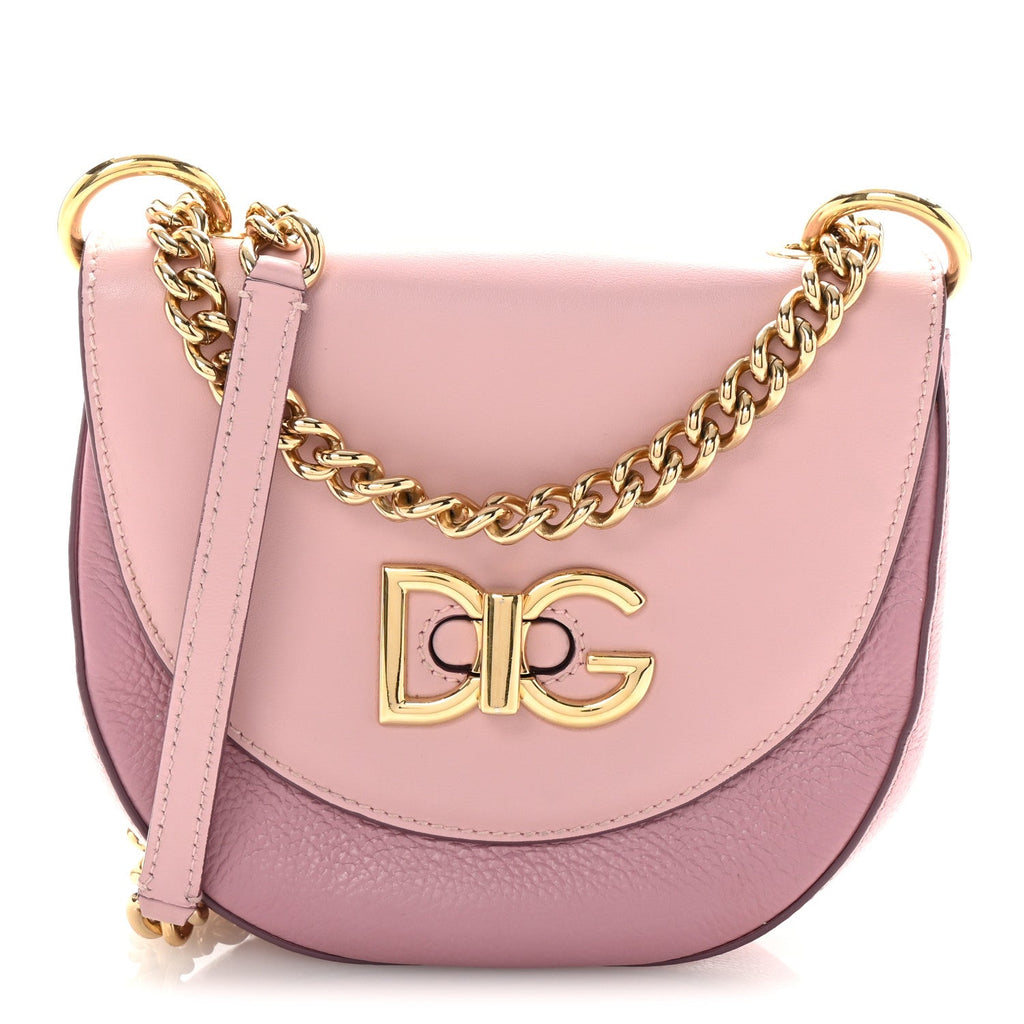 Calfskin Media Wifi Shoulder Bag Pink