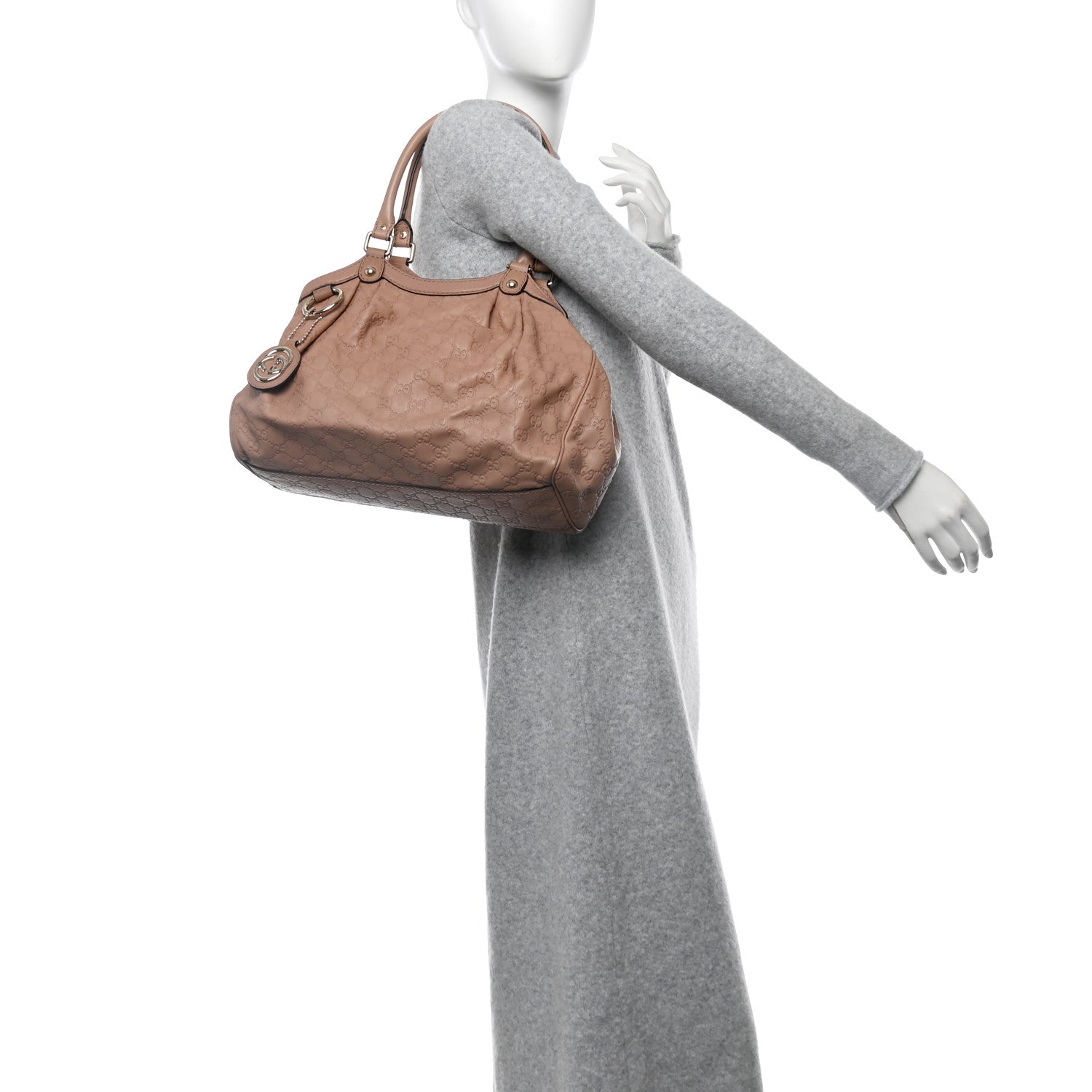 Guccissima Signature Medium Sukey Tote Winter Rose