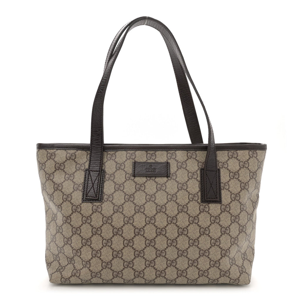 GG Plus Monogram Small Joy Tote Dark Brown