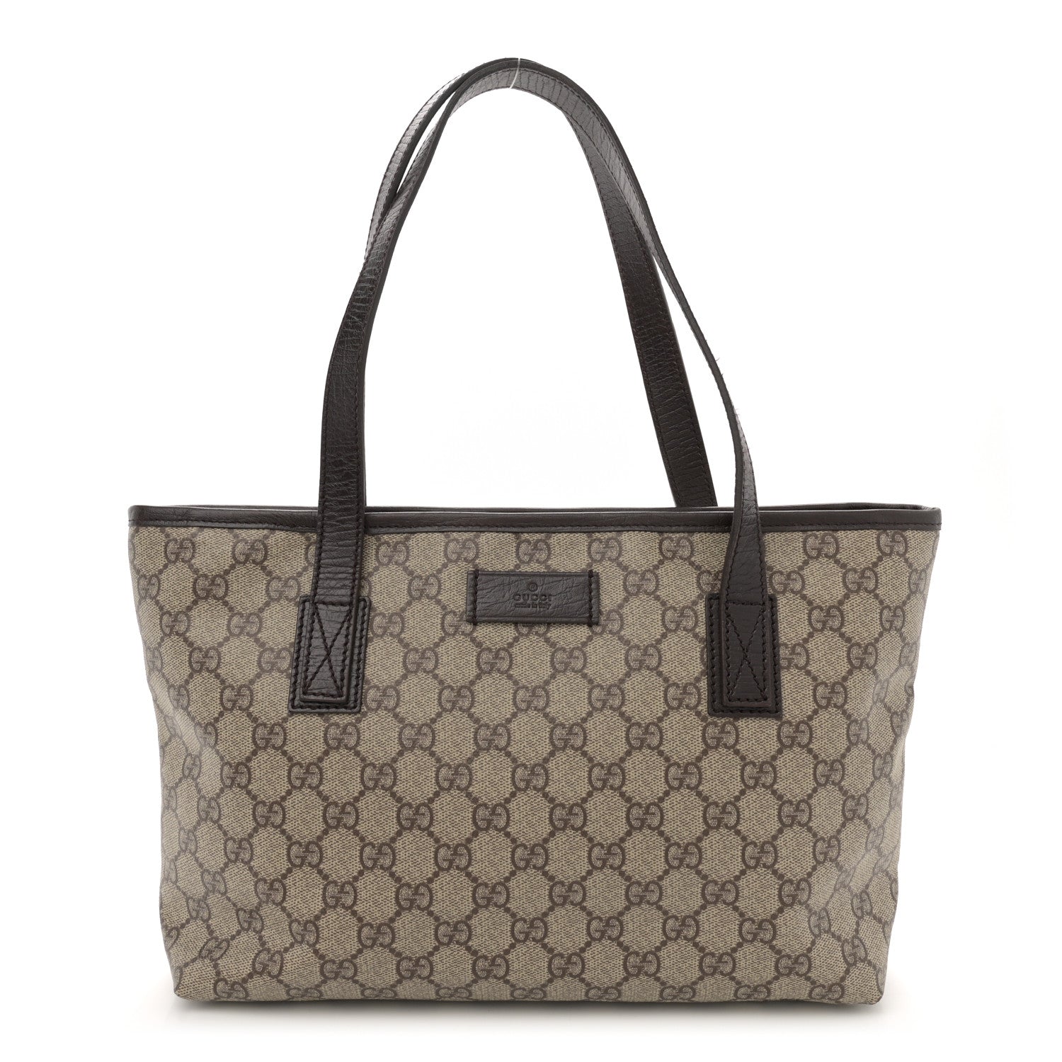 GG Plus Monogram Small Joy Tote Dark Brown