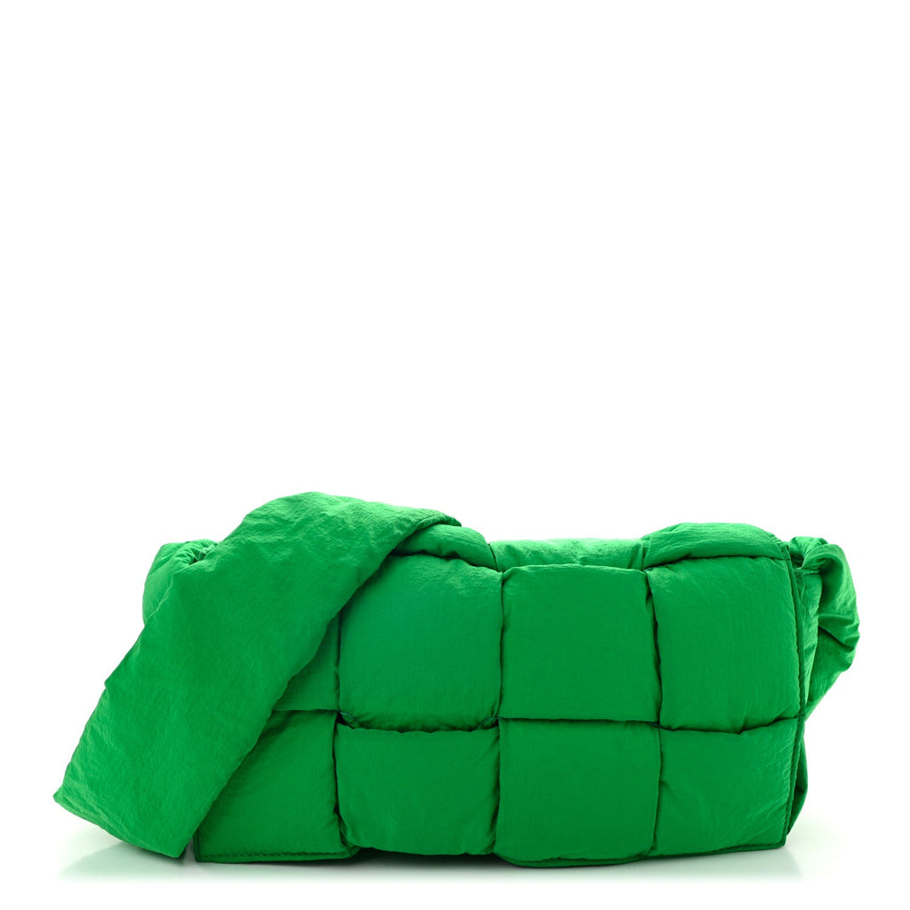 Nylon Intrecciato Padded Tech Cassette Bag Parakeet