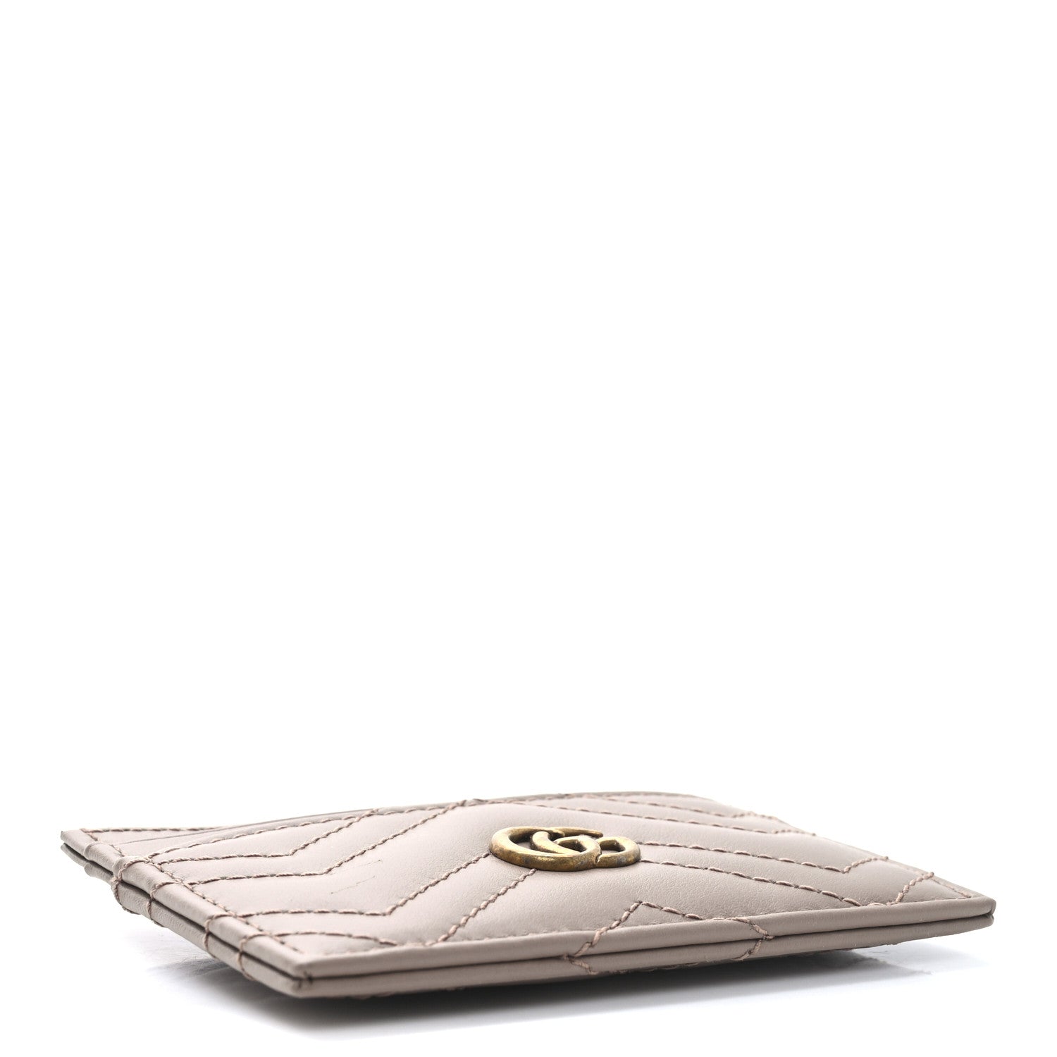 Calfskin Matelasse GG Marmont  Holder Porcelain Rose