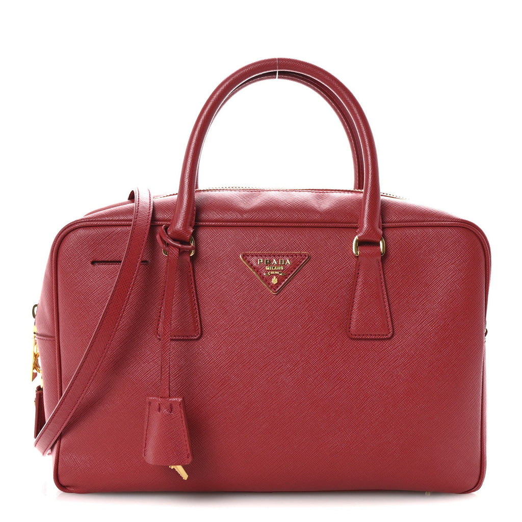 Saffiano Lux Bowler Fuoco