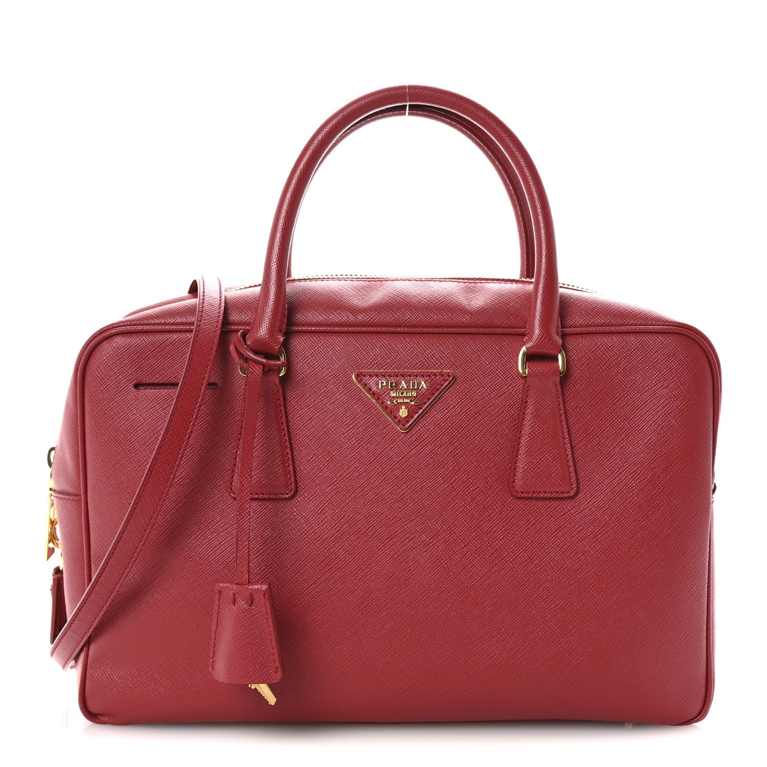 Saffiano Lux Bowler Fuoco