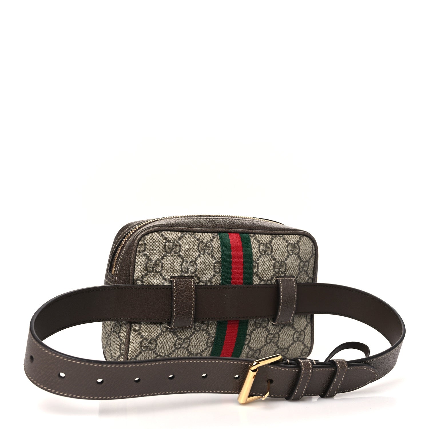 GG Supreme Monogram Small Ophidia Belt Bag 65 26 Dark Brown