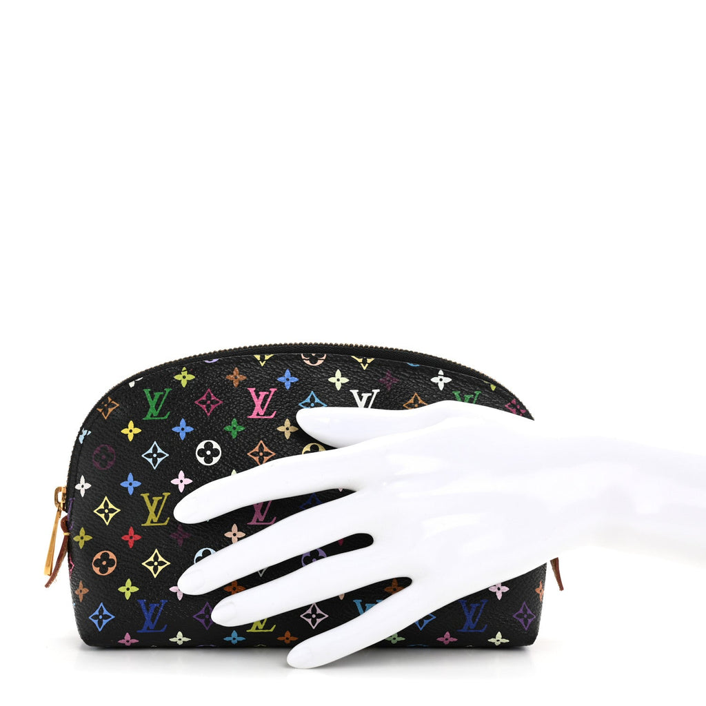 Monogram Multicolor Cosmetic Pouch Black Grenade