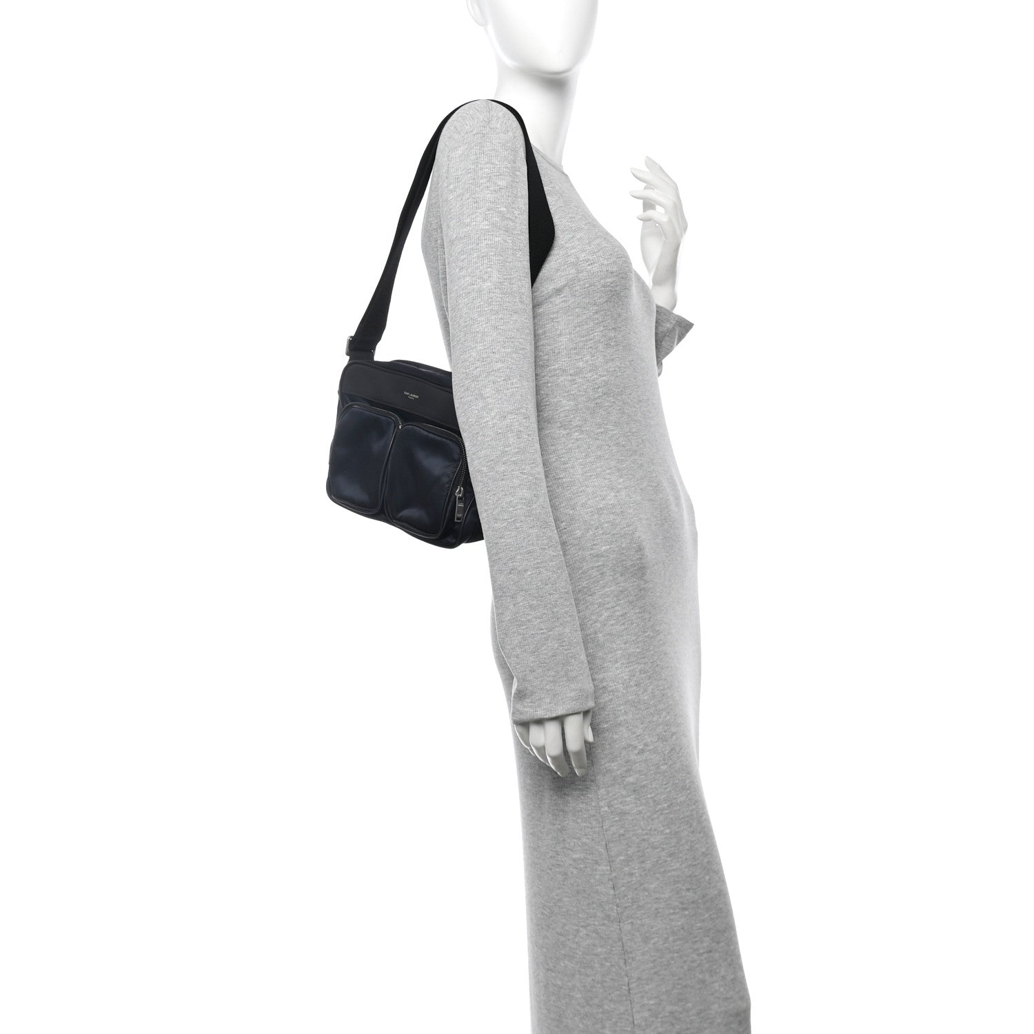 Econyl Nylon City Camera Bag Navy Black