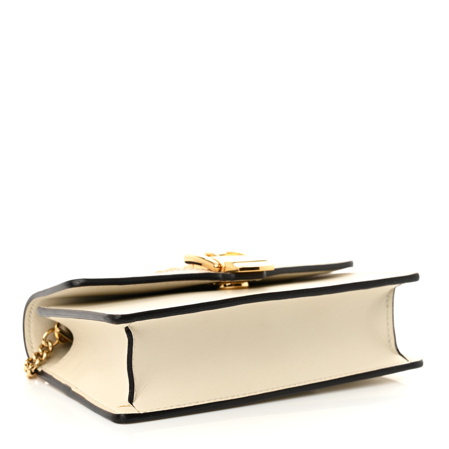 Calfskin Super Mini Sylvie Chain Shoulder Bag White