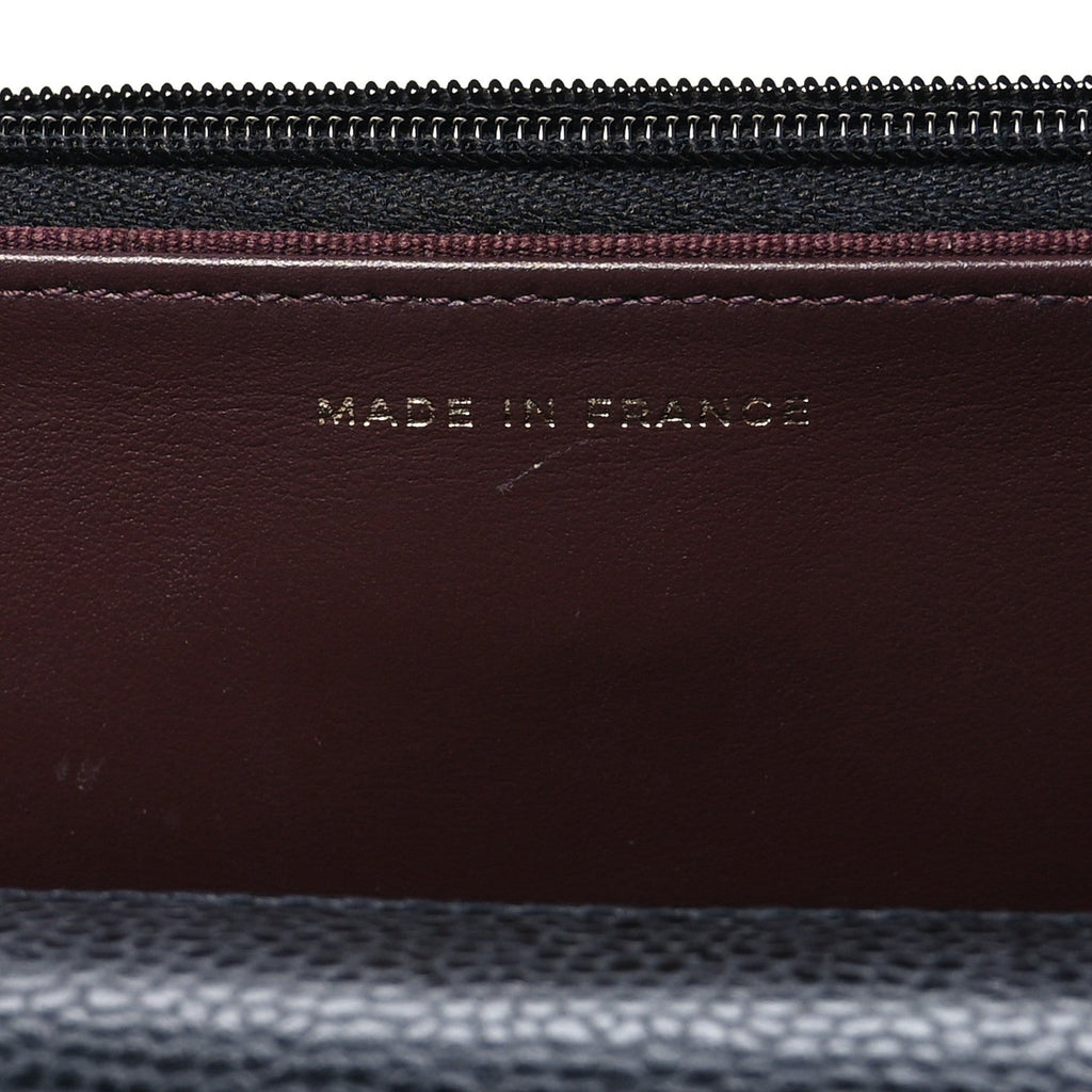 Caviar Quilted CC Turnlock Wallet On Chain WOC Black