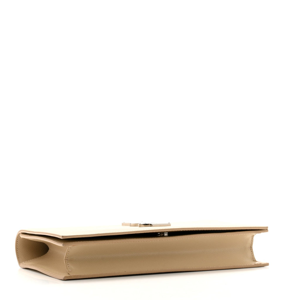 Grain De Poudre Classic Kate Monogram Clutch Nude Powder