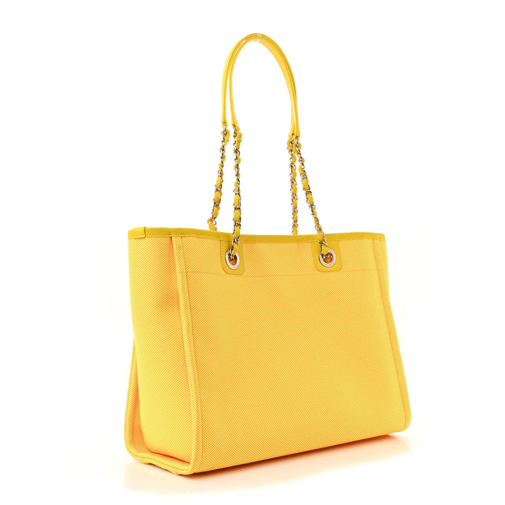 Mixed Fibers Small Deauville Tote Yellow Orange