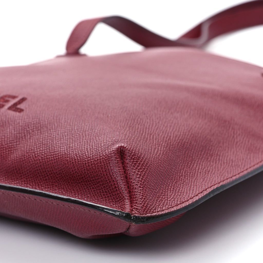 Caviar Shoulder Bag Burgundy