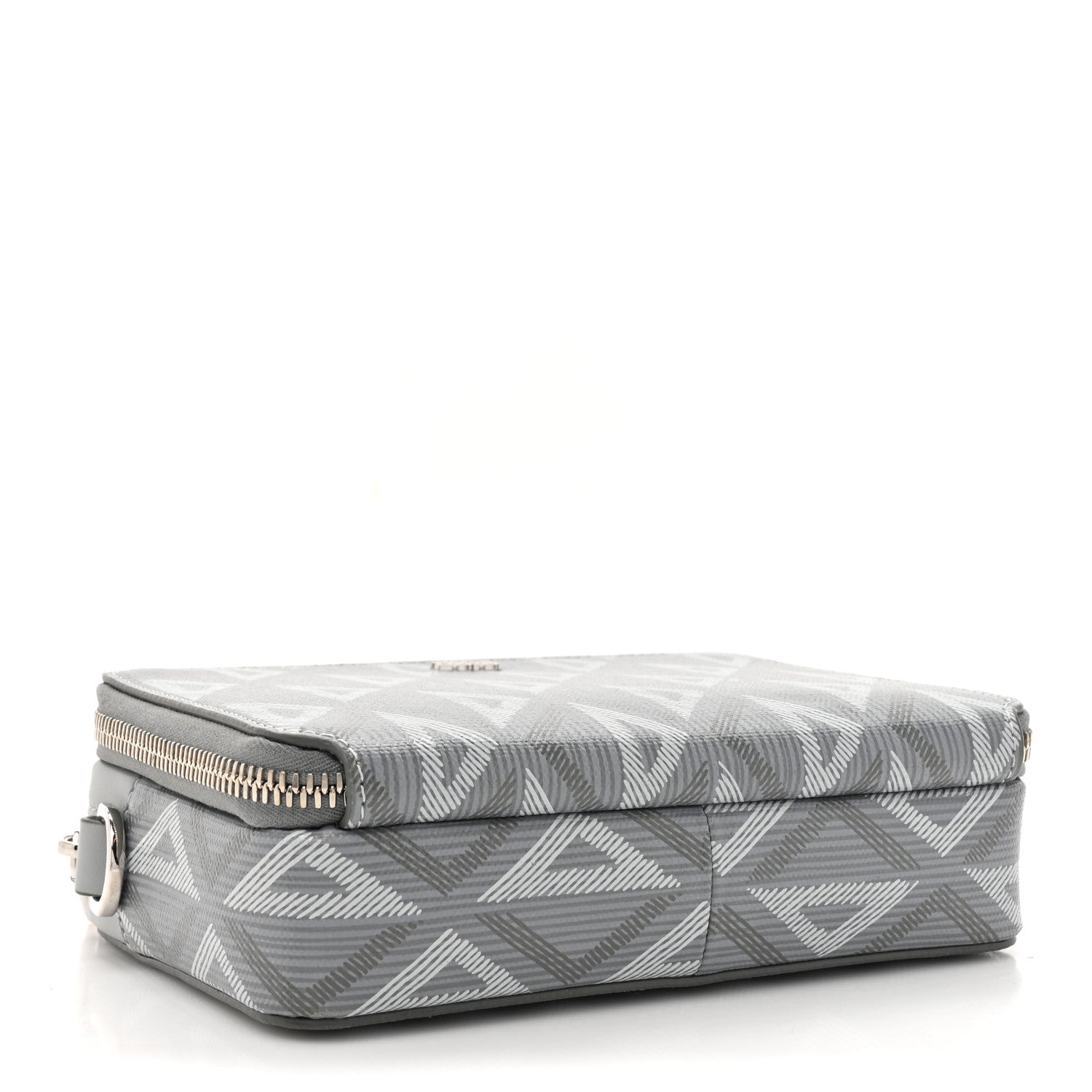 Coated Canvas CD Diamond Messenger Pouch Grey