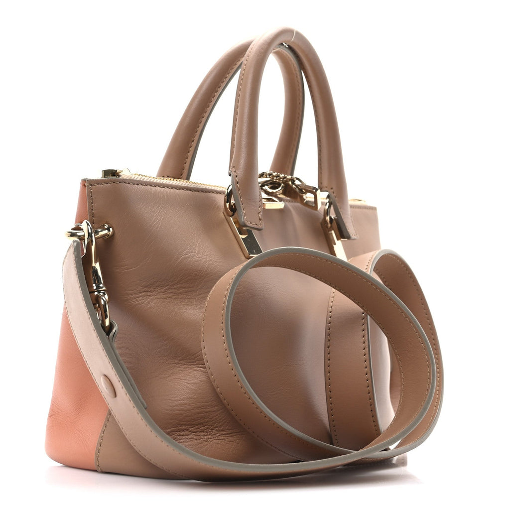 Smooth Calfskin Mini Baylee Tote Pink Nude