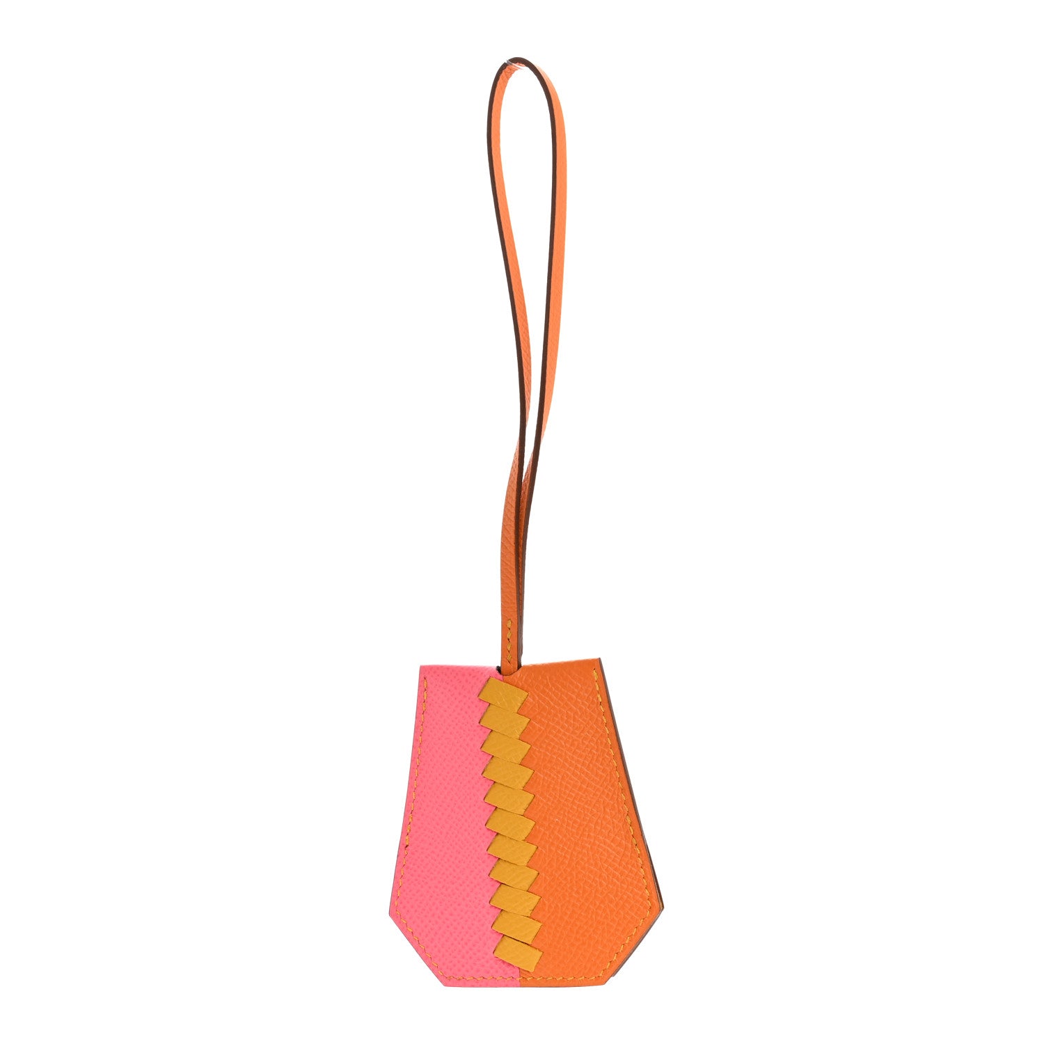 Epsom Clochette Cles Charm Rose Azalee Abricot Jaune Ambre