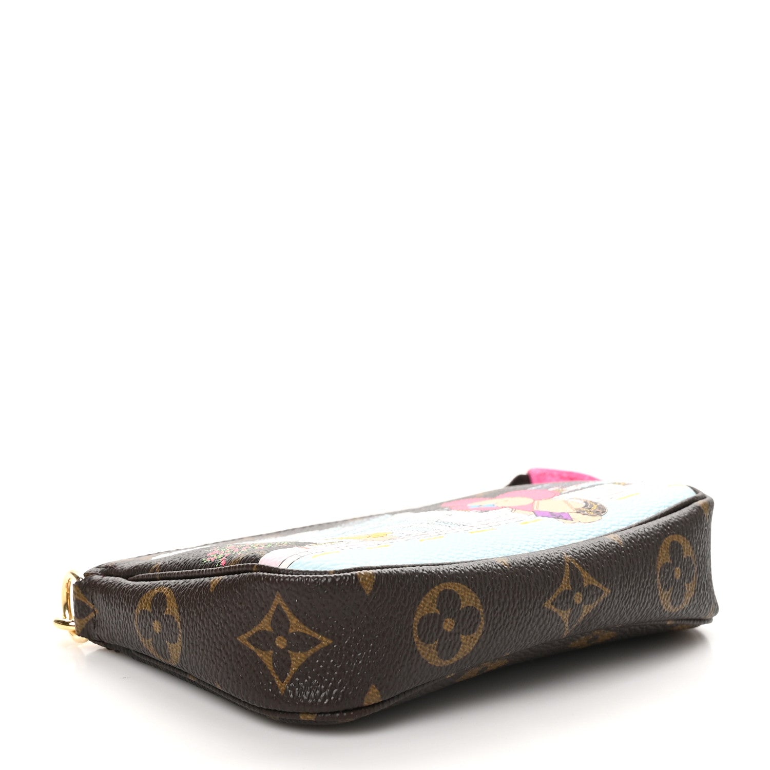 Monogram 2022 Christmas Animation Seoul Mini Pochette Accessories Fuchsia