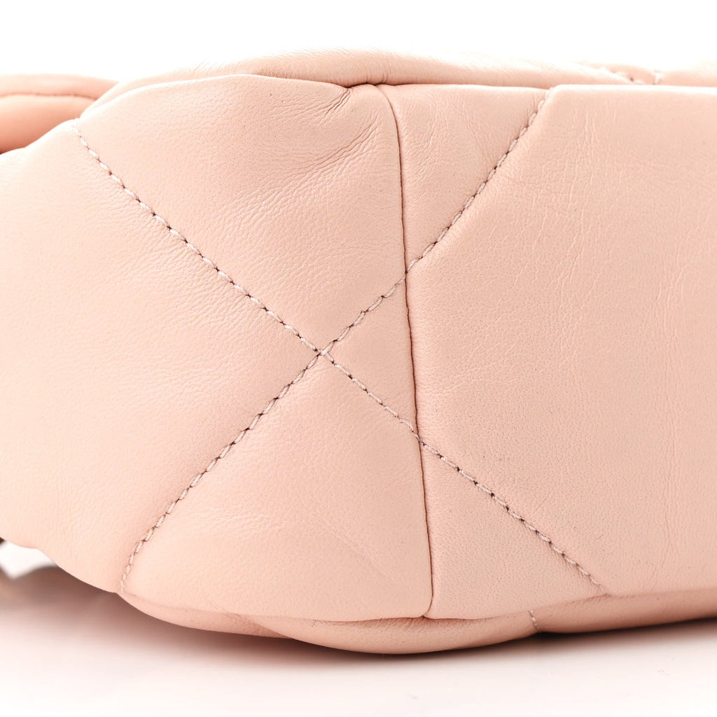 Lambskin Quilted Medium Chanel 19 Flap Pink