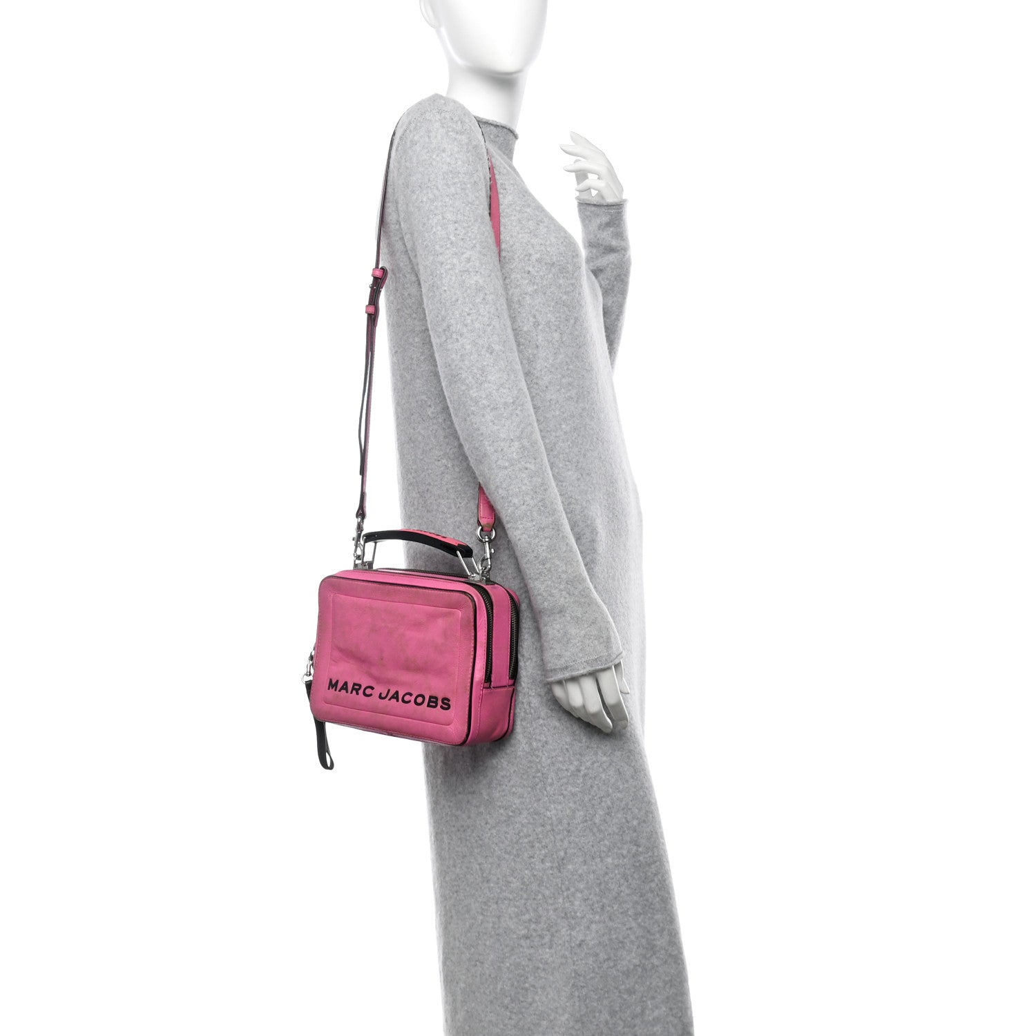 Calfskin Mini The Box Bag Pink