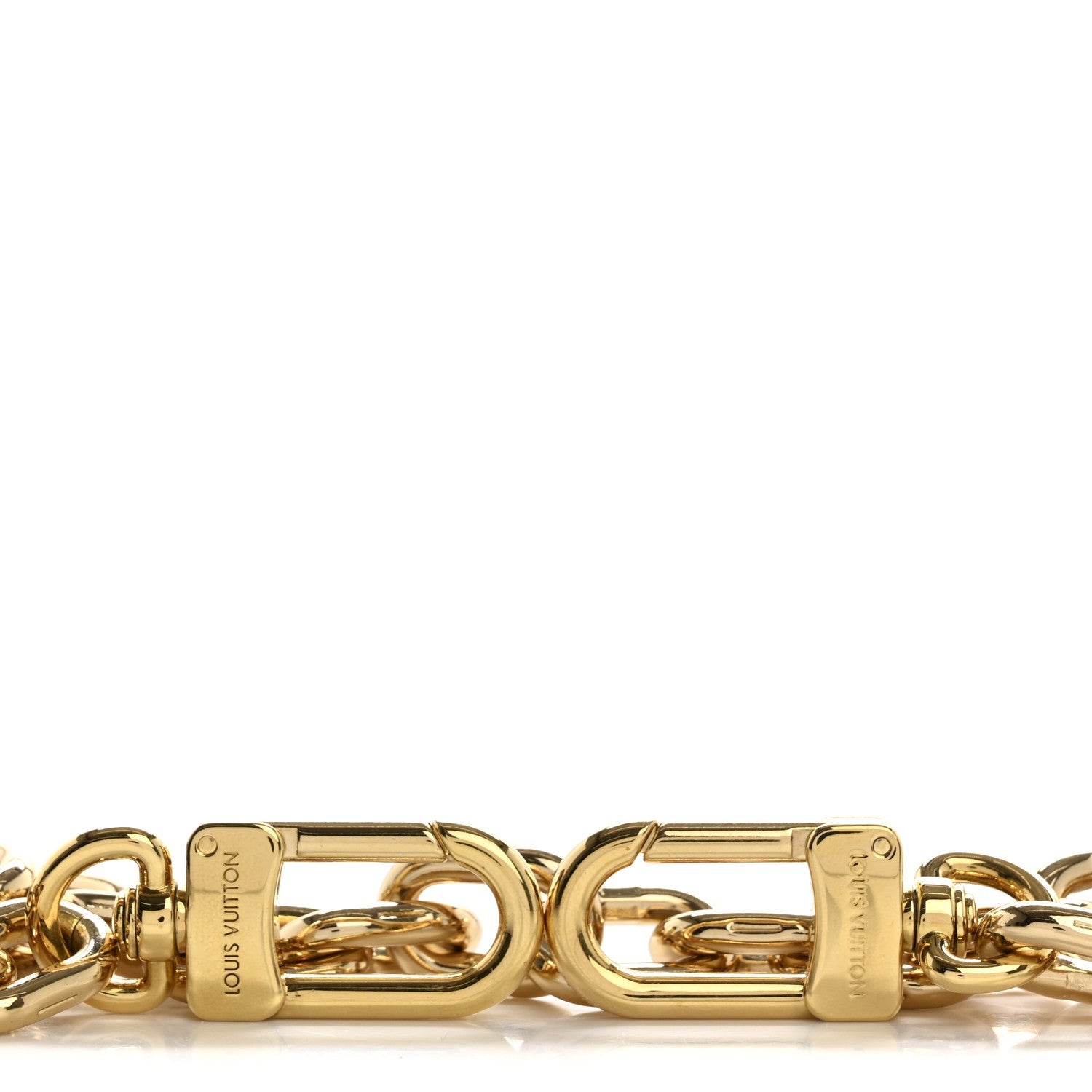 Metal Pochette Accessories Chain Strap Gold