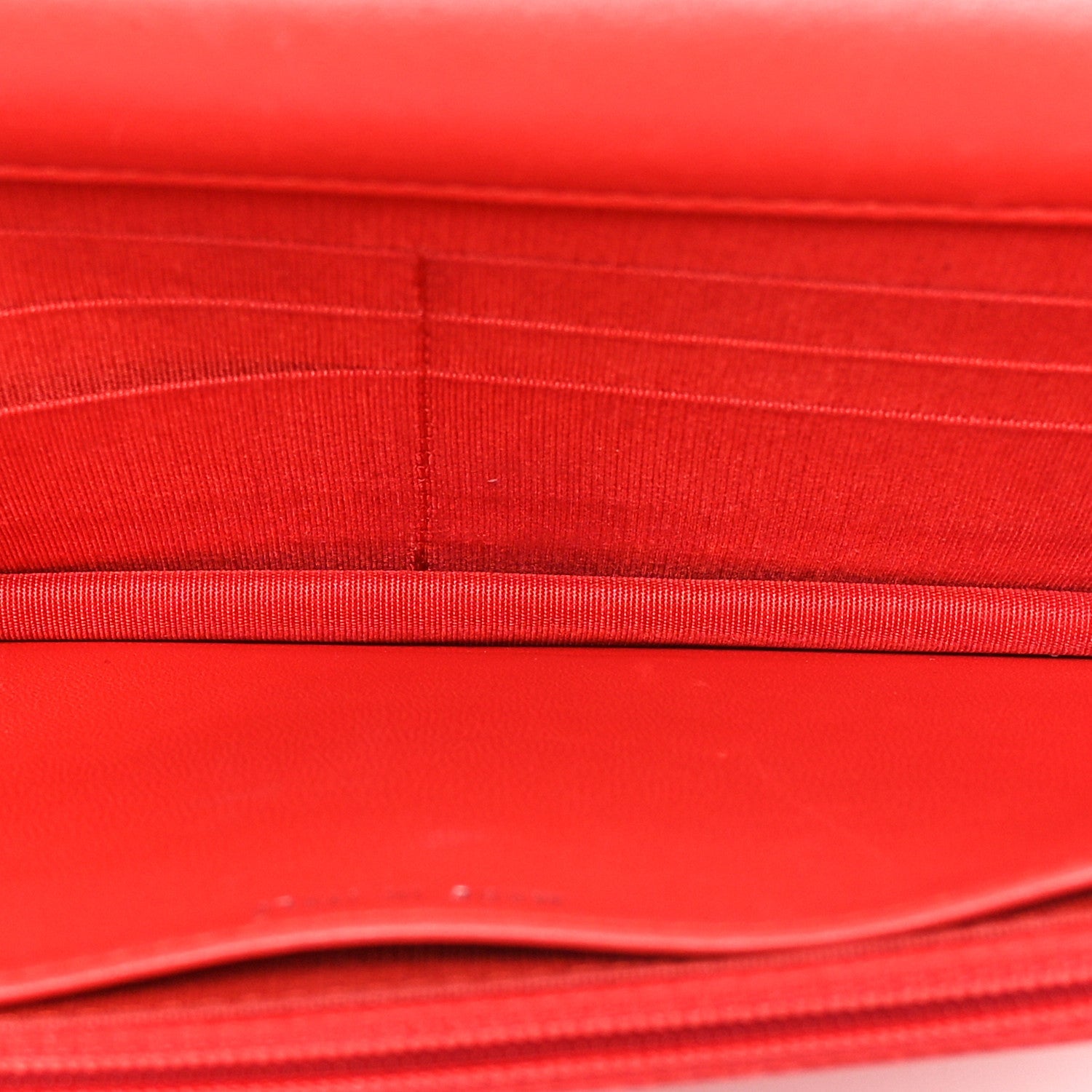 Lambskin Quilted Boy Wallet On Chain WOC Red
