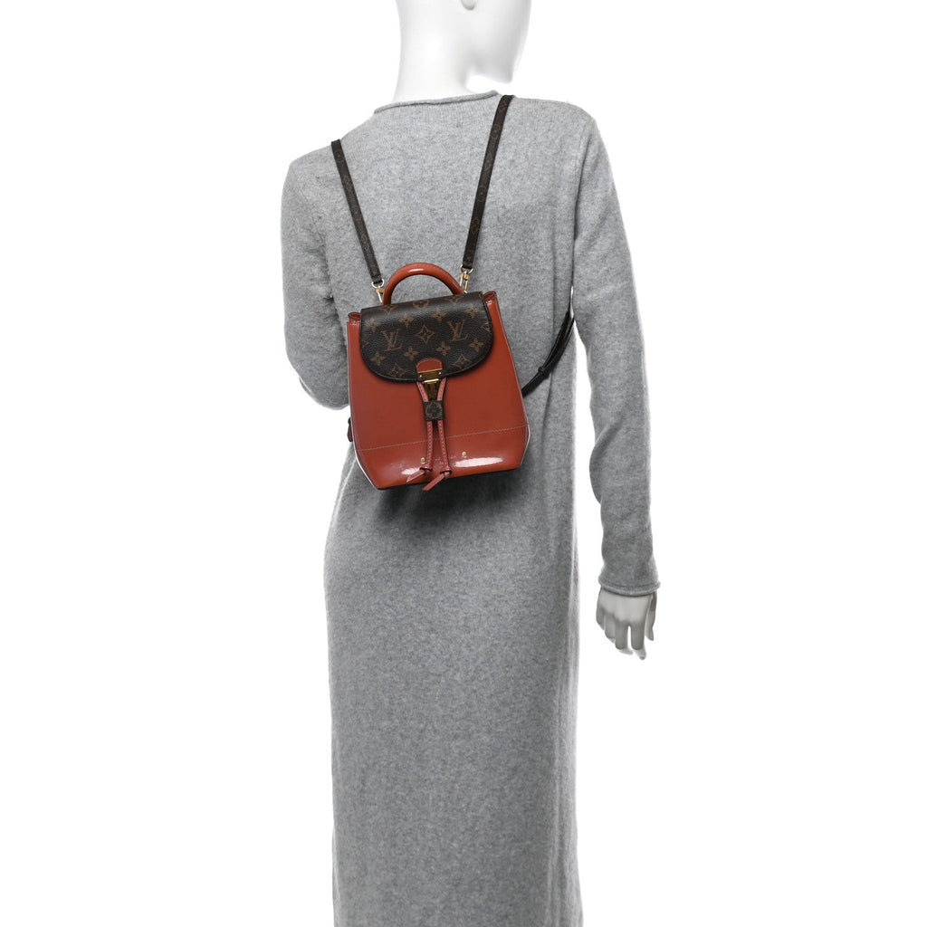 Patent Monogram Hot Springs Backpack Vieux Rose
