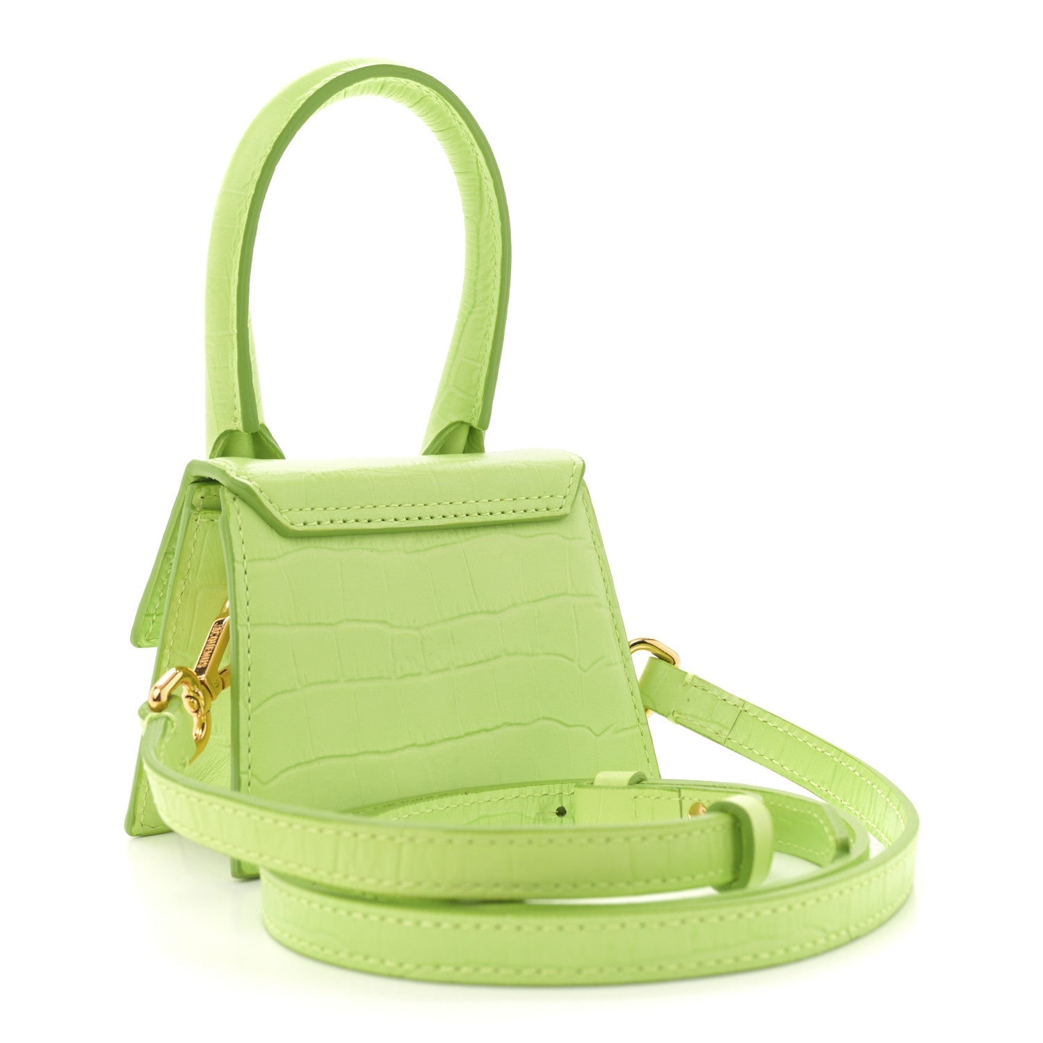 Calfskin Crocodile Embossed Le Chiquito Light Green