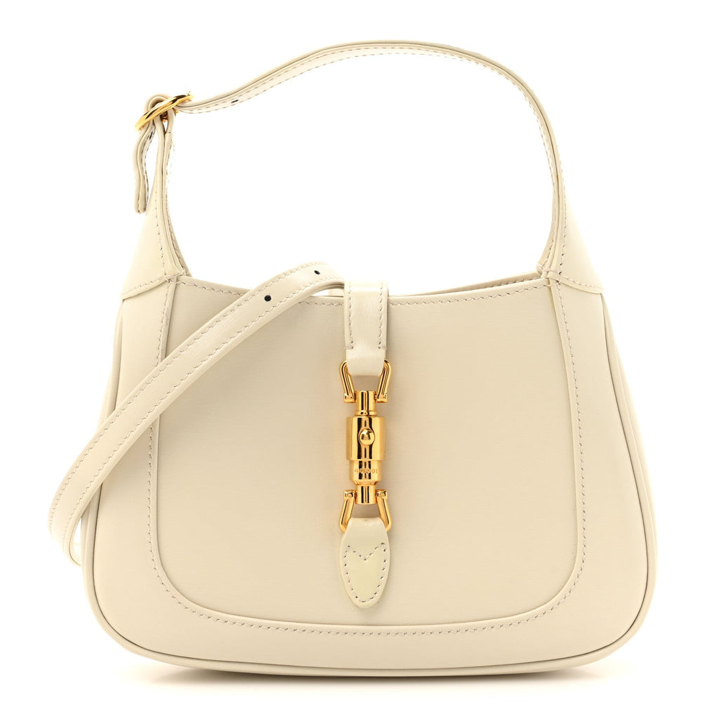 Boarded Dyana Lux Calfskin Mini Jackie 1961 Hobo Mystic White