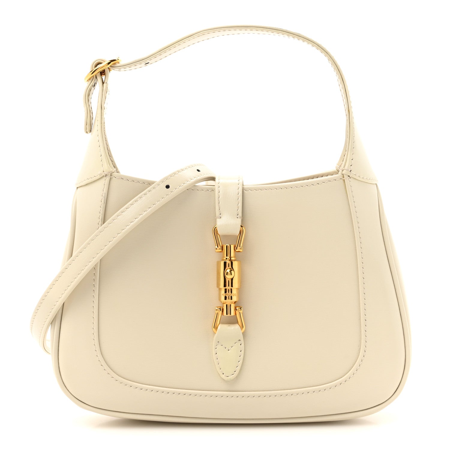 Boarded Dyana Lux Calfskin Mini Jackie 1961 Hobo Mystic White