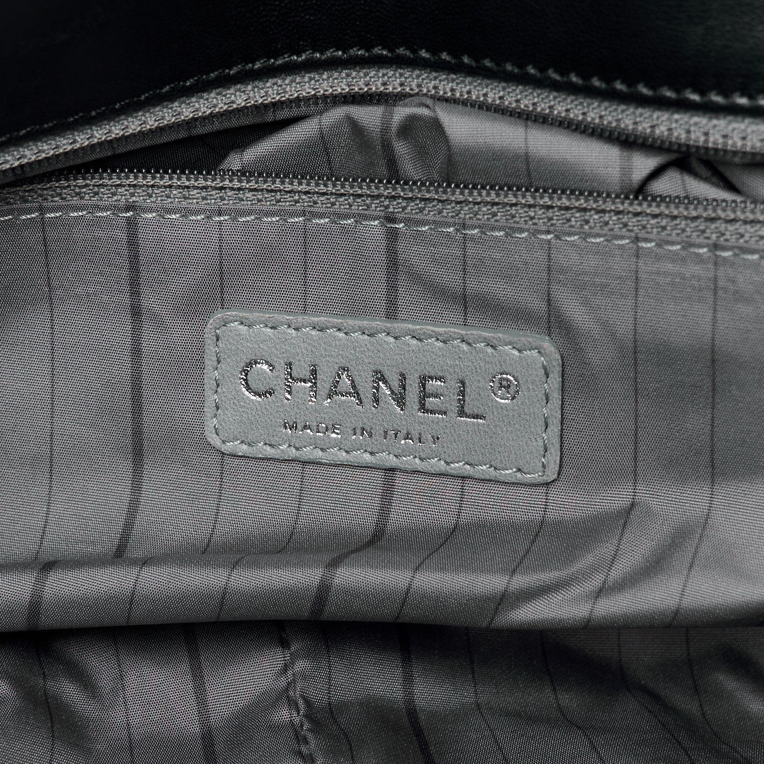 Lambskin Studded CC East West Flap Black