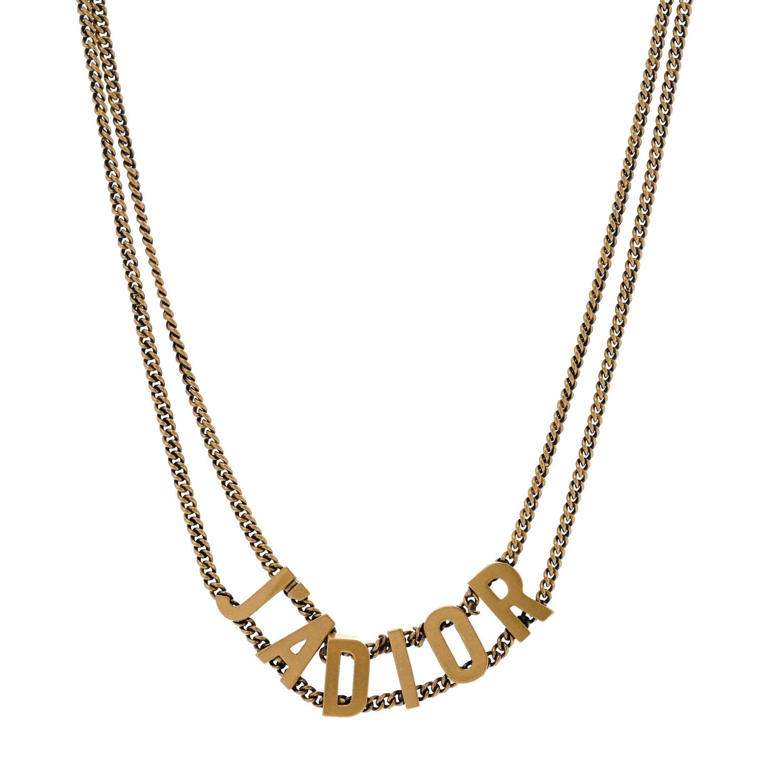 Metal J'Adior Choker Necklace Aged Gold