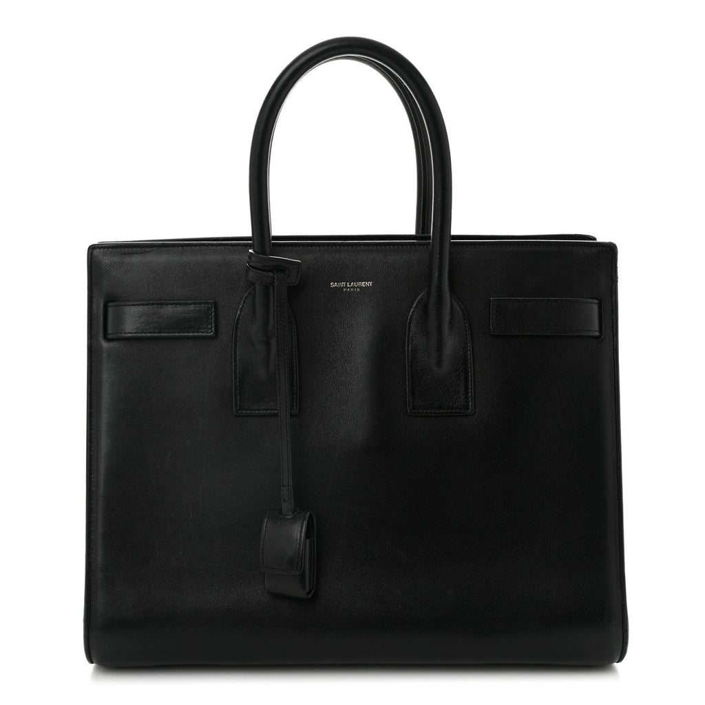 Calfskin Small Sac De Jour Black