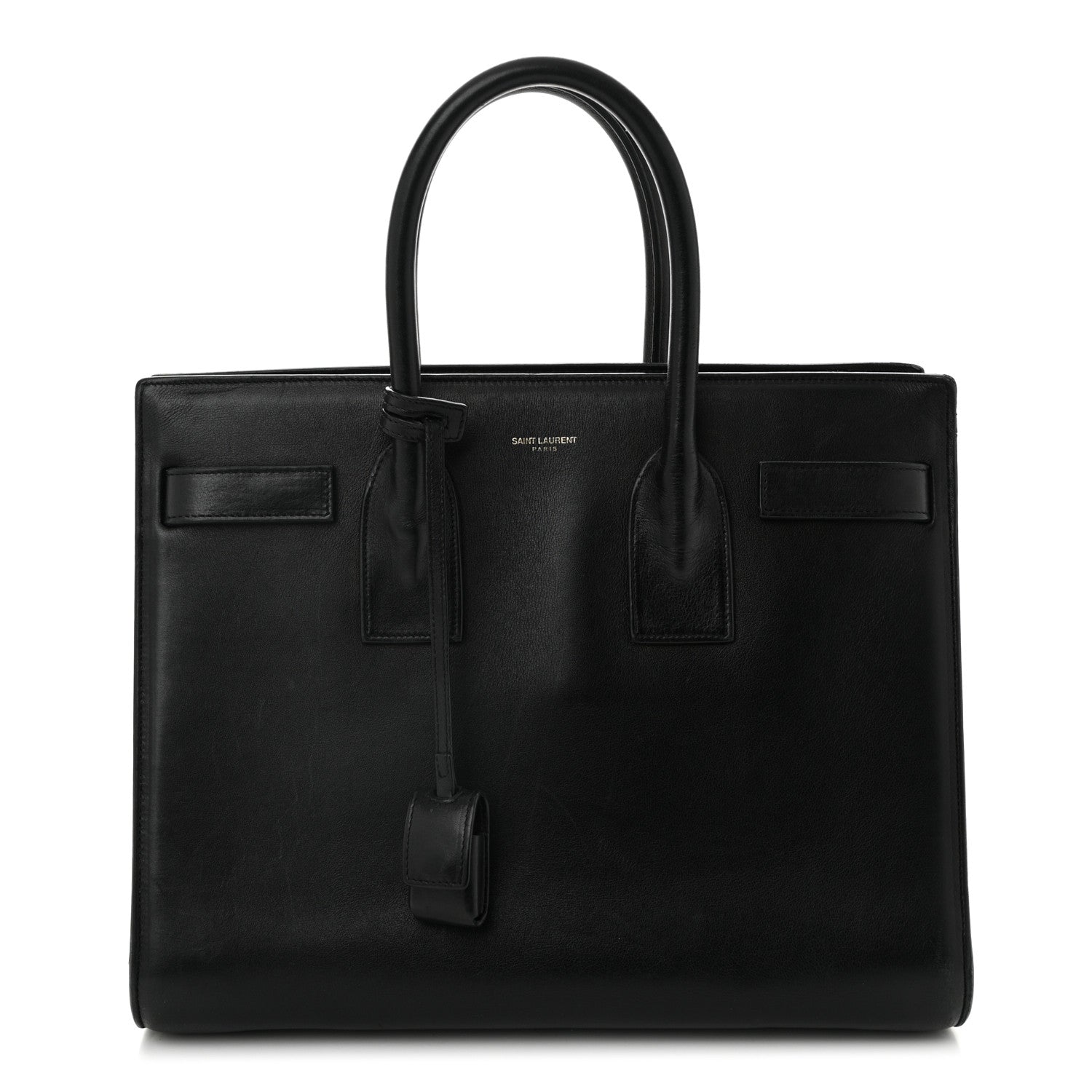 Calfskin Small Sac De Jour Black