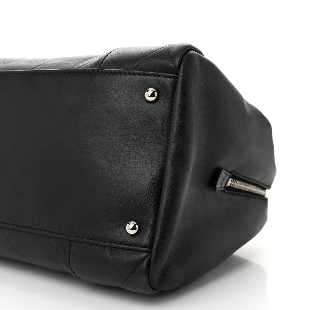 Calfskin CC Chevron All Day Long Boston Black